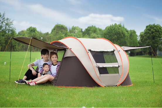 3-4people toss the account without setting up a quick open tent outdoor camping automatic wild tent camping rainproof