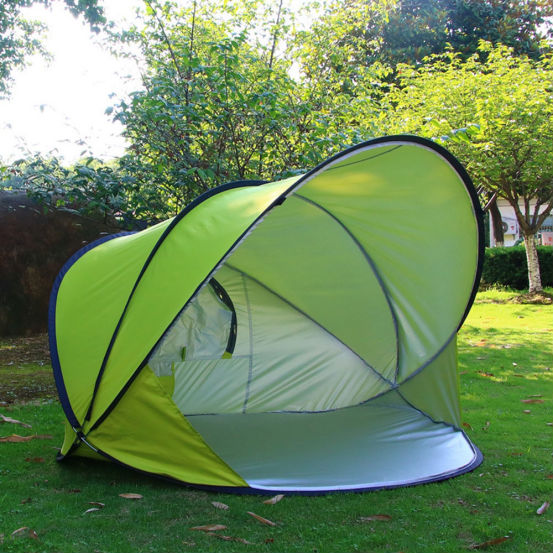 2020 new full automatic quick opening outdoor folding sunshade and camping beach double tent