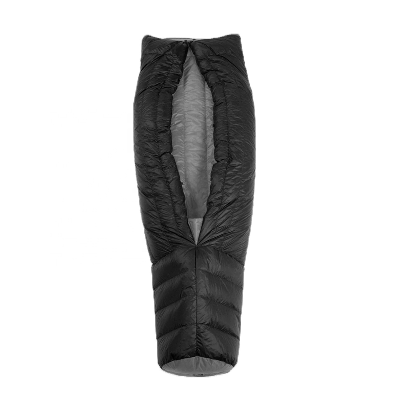 2021 outdoor ultralight backpacking quilt blanket style quilt style down sleeping bag with zippered foot box for outdoor camping